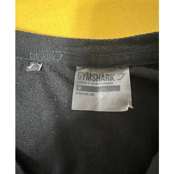 Gymshark Black Long Sleeve Crew Neck T-Shirt, Size M - Picture 4 of 4